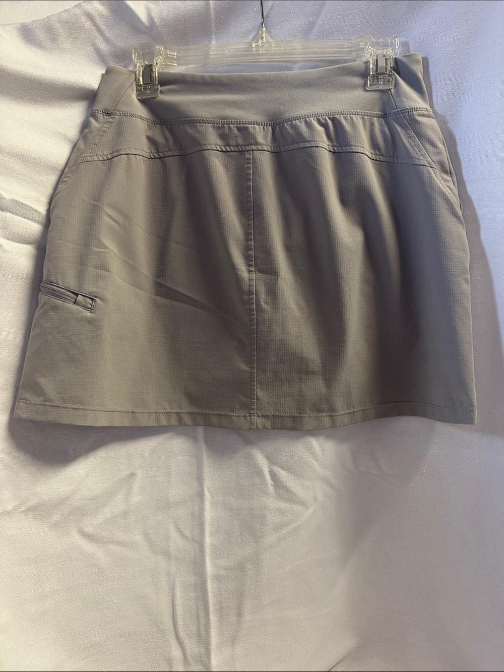 Orvis Light Gray Active Skort Sport Golf Tennis Pickleball Activewear Size S - Picture 6 of 13